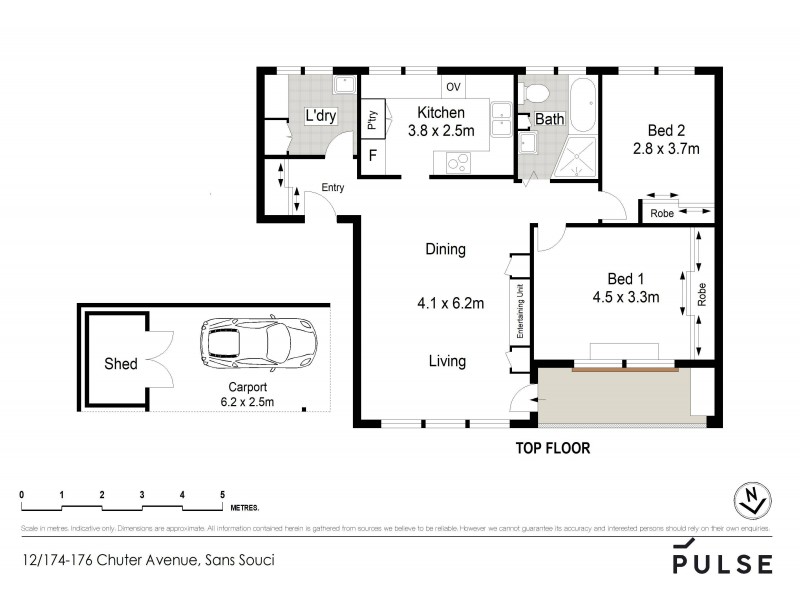 12/174-176 Chuter Avenue, Sans Souci NSW 2219 Floorplan