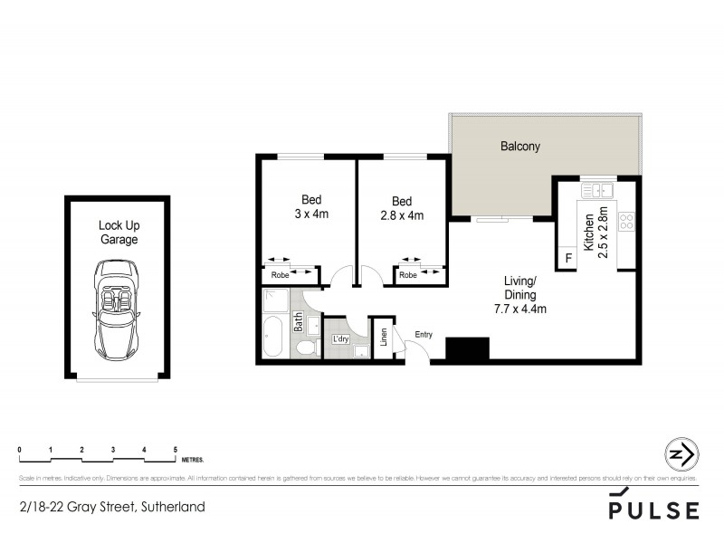 2/18-22 Gray Street, Sutherland NSW 2232 Floorplan