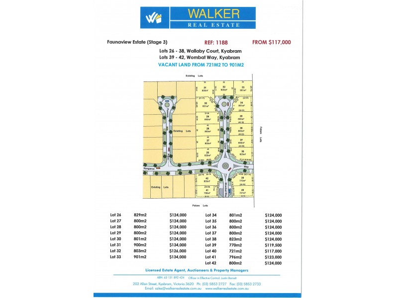Lot 26 – 38  Wallaby Court, Kyabram VIC 3620