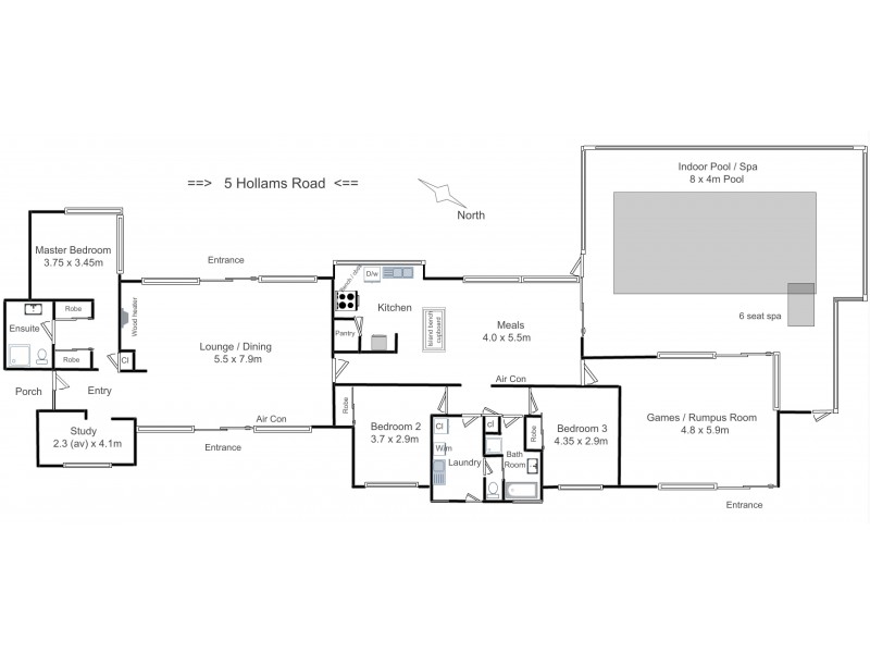 5 Hollams Road, Mansfield VIC 3722 Floorplan