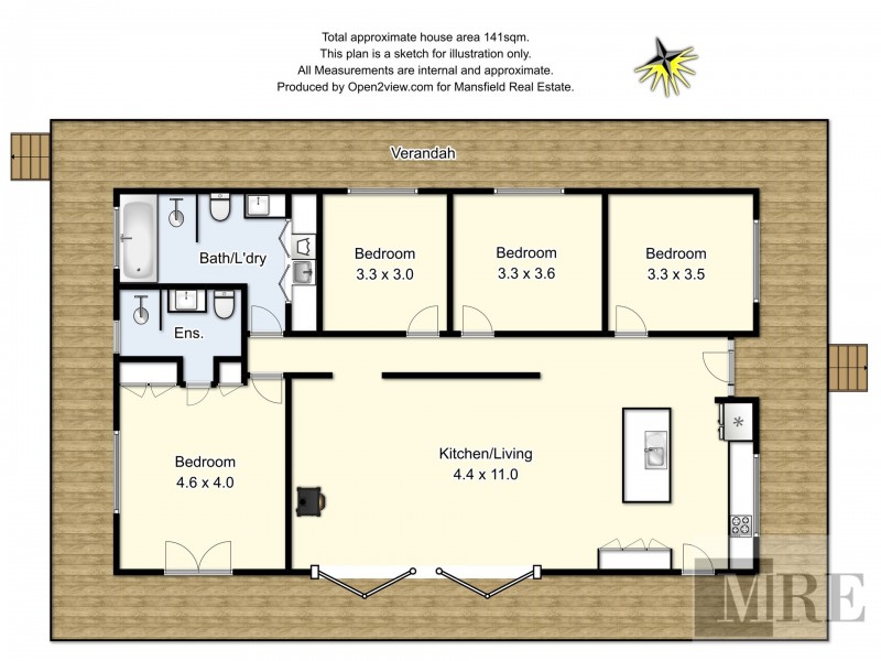 521 Molyullah-Tatong Road, Tatong VIC 3673 Floorplan