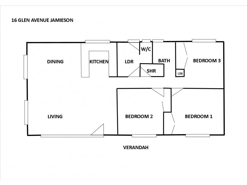 16 Glen Avenue, Jamieson VIC 3723 Floorplan