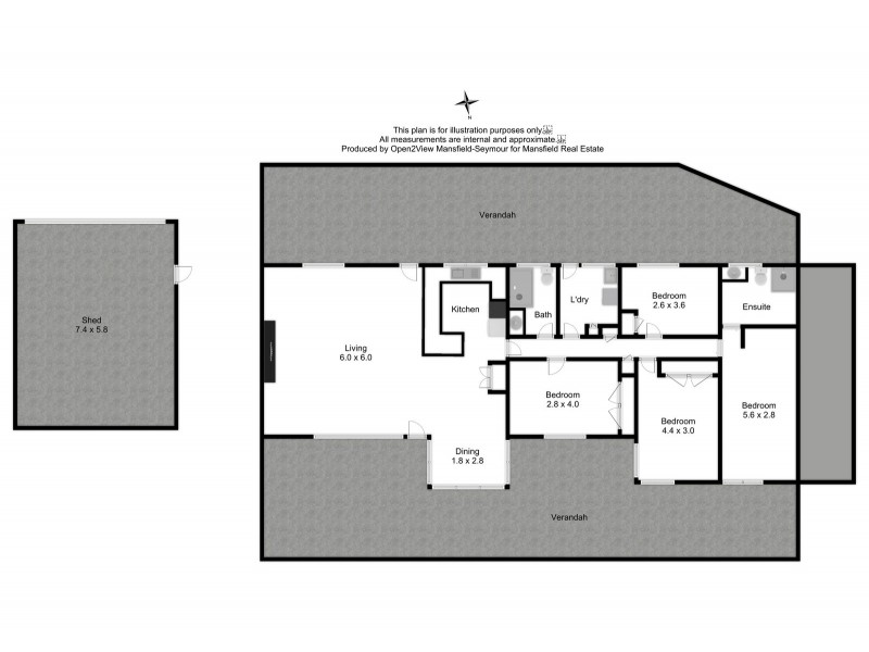534 Howes Creek Road, Mansfield VIC 3722 Floorplan