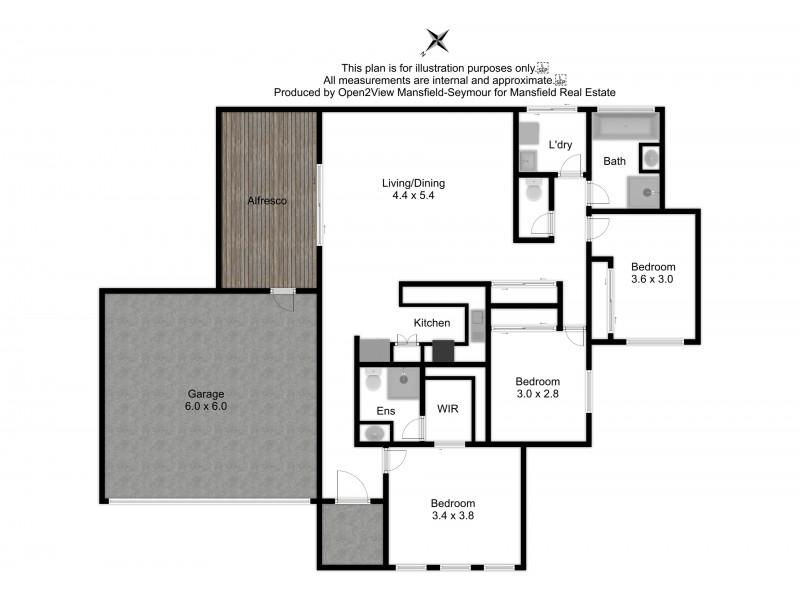 2/8 Somerset Crescent, Mansfield VIC 3722 Floorplan