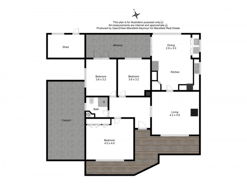 51 Malcolm Street, Mansfield VIC 3722 Floorplan