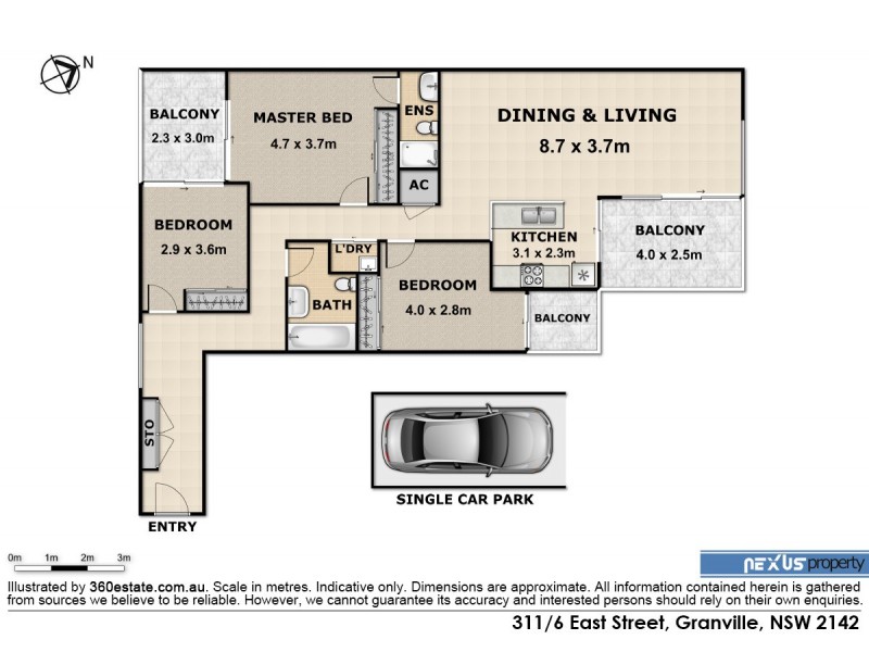 311/6 East Street, Granville NSW 2142 Floorplan