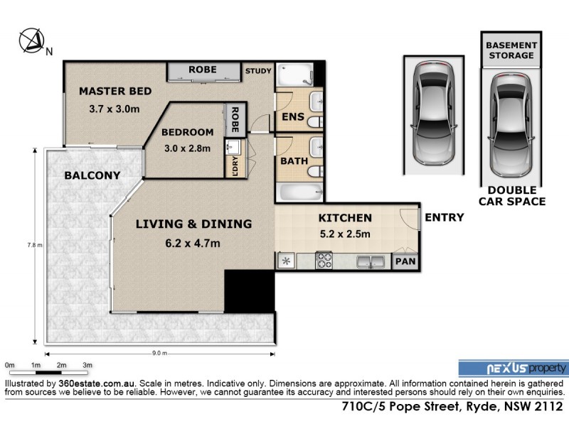 710C/5 Pope Street, Ryde NSW 2112 Floorplan