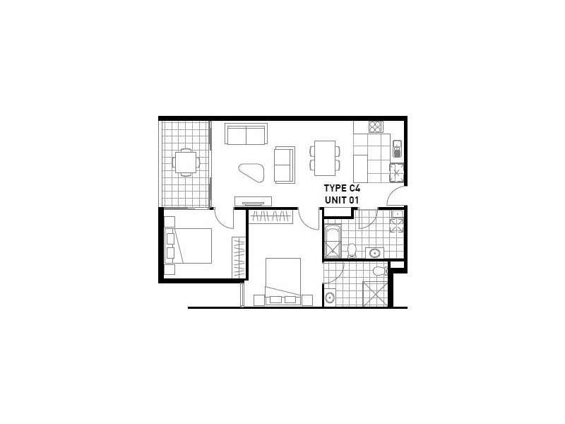 1901/420 Macquarie st, Liverpool NSW 2170 Floorplan