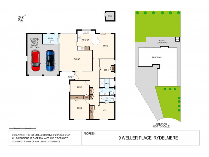 9 Weller Place, Rydalmere NSW 2116 Floorplan