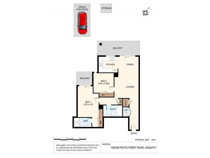 105/450 Peats Ferry Road, Asquith NSW 2077 Floorplan