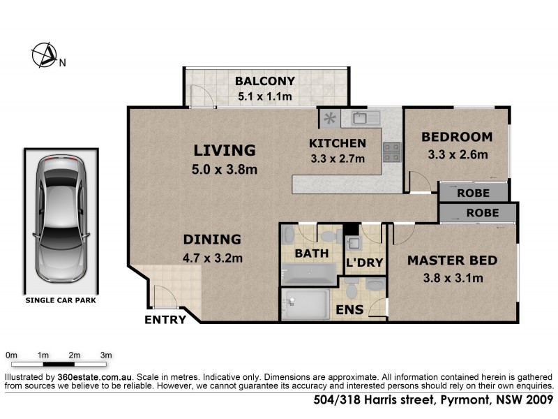 504/310-318 Harris Street, Pyrmont NSW 2009 Floorplan