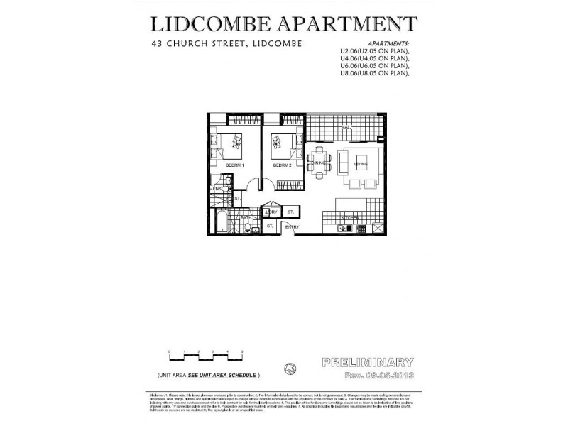 606/43 Church st, Lidcombe NSW 2141 Floorplan