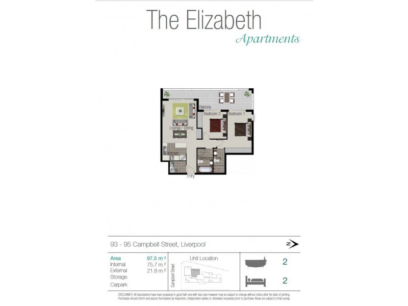 37/93-95 Campbell st, Liverpool NSW 2170 Floorplan