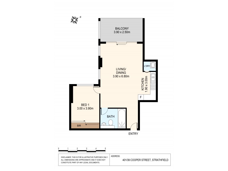 401/39 Cooper Street, Strathfield NSW 2135 Floorplan