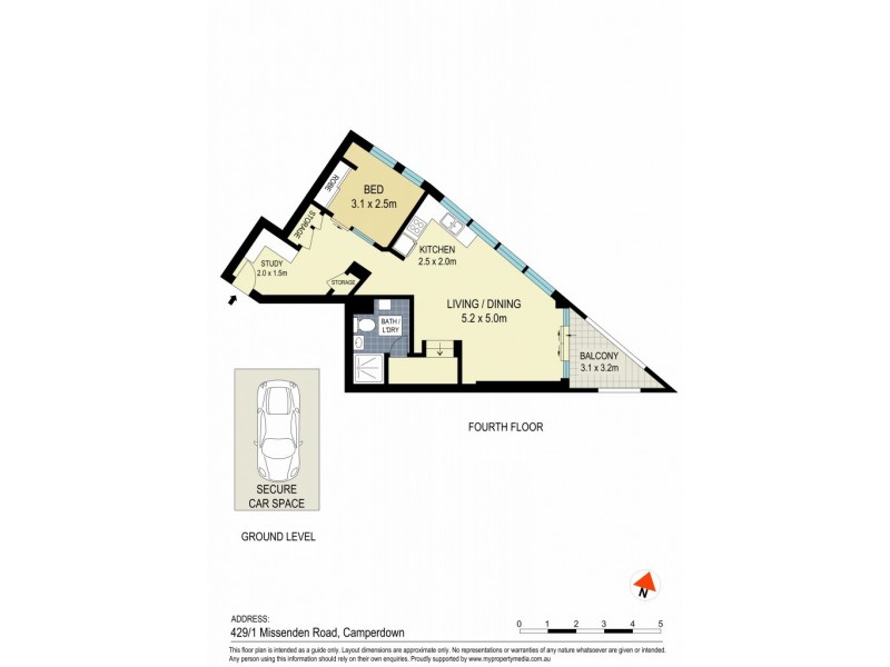 429/1 Missenden Road, Camperdown NSW 2050 Floorplan