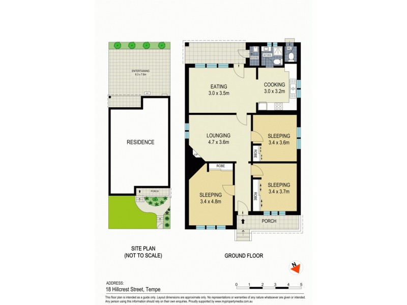 18 Hillcrest Street, Tempe NSW 2044 Floorplan