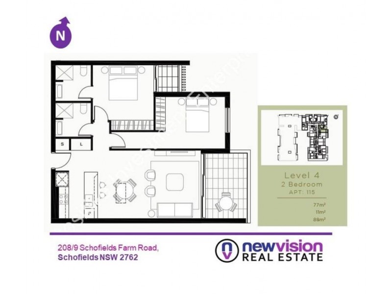 208/9 Schofields Farm Road, Schofields NSW 2762 Floorplan