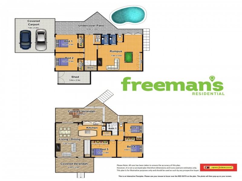 10 Blue Hills Crescent, Freshwater QLD 4870 Floorplan