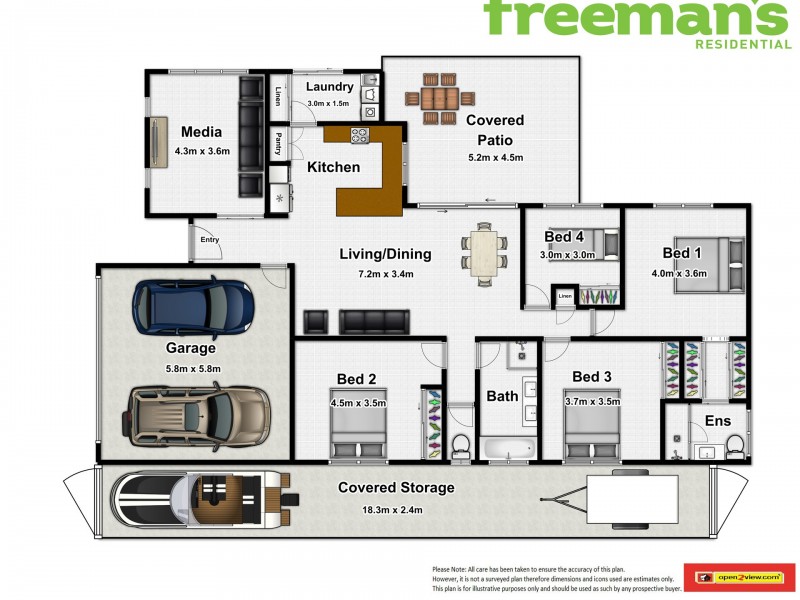 40-42 Xavier Herbert Drive, Redlynch QLD 4870 Floorplan