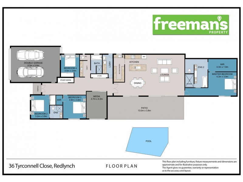 36 Tyrconnell Crescent, Redlynch QLD 4870 Floorplan