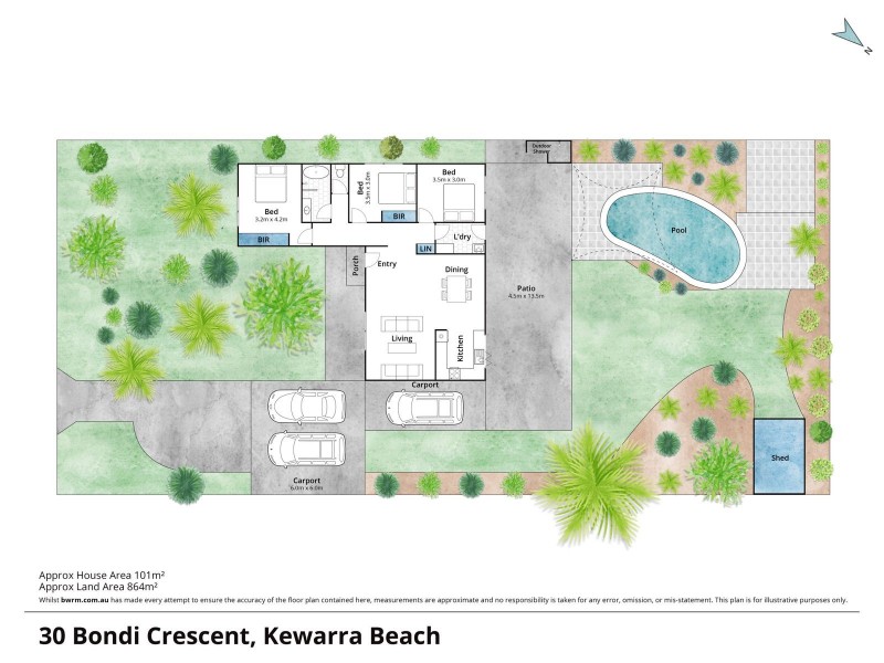 30 Bondi Crescent, Kewarra Beach QLD 4879 Floorplan