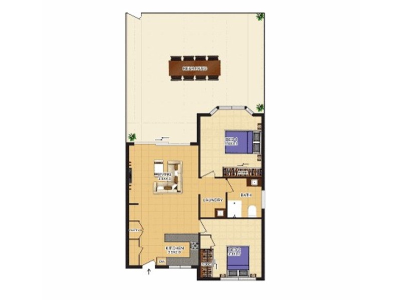2/20 Pioneer Street, Manoora QLD 4870 Floorplan