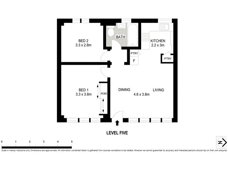 22/83 Old South Head Road, Bondi Junction NSW 2022 Floorplan