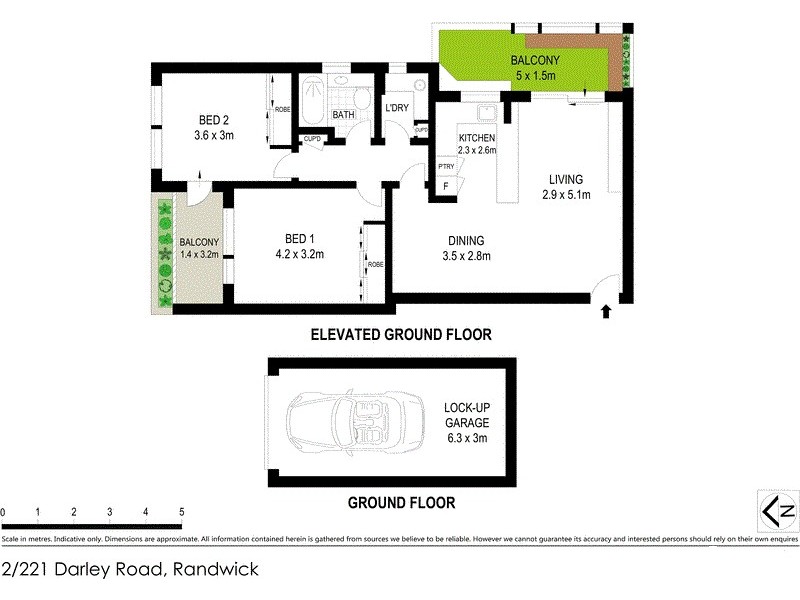 2/221 Darley Road, Queens Park NSW 2022 Floorplan