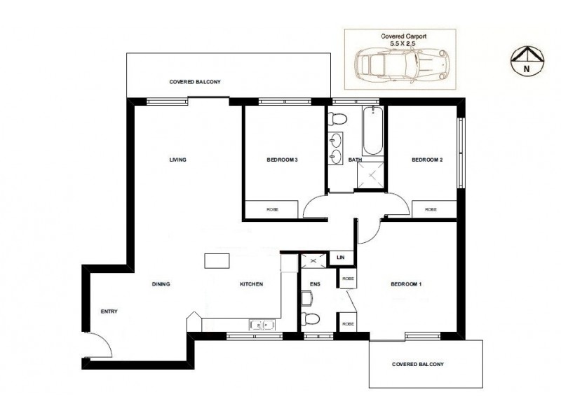 5/26 Tower Street, Vaucluse NSW 2030 Floorplan