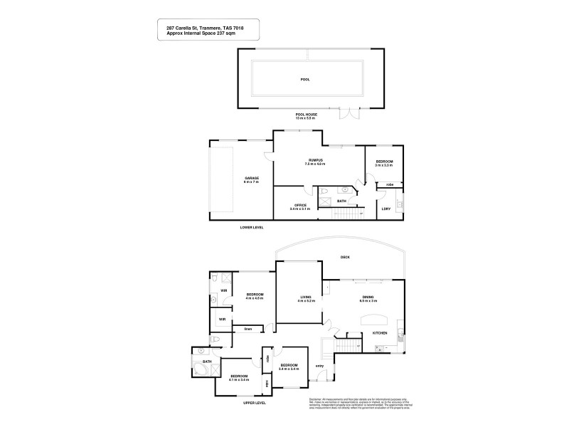 287 Carella Street, Tranmere TAS 7018 Floorplan