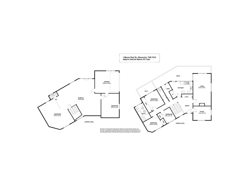 1 Moore Park Drive, Glenorchy TAS 7010 Floorplan