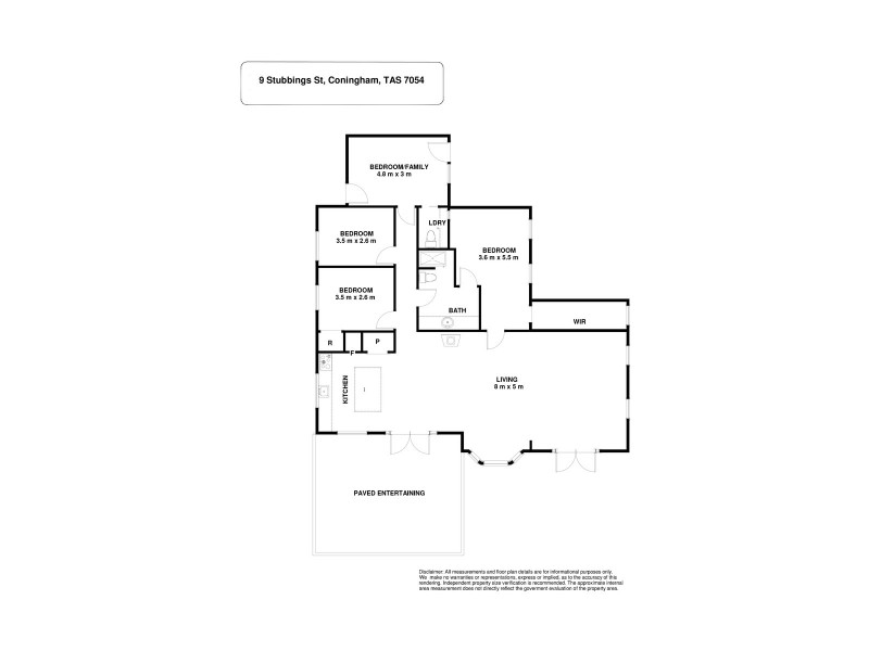 9 stubbings Street, Coningham TAS 7054 Floorplan