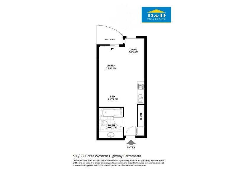 22 Great Western Highway, Parramatta NSW 2150 Floorplan