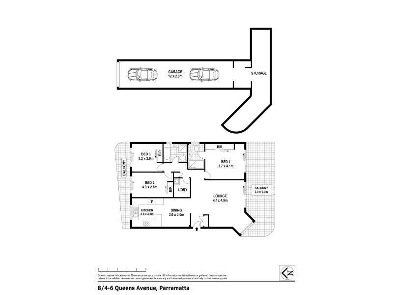 8/4-6 Queens Avenue, Parramatta NSW 2150 Floorplan