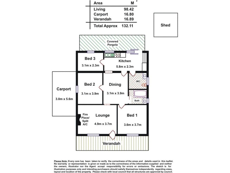 15 Calthorpe Terrace, Ottoway SA 5013 Floorplan