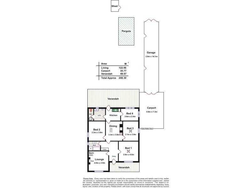 68 AGNES ST, Ottoway SA 5013 Floorplan