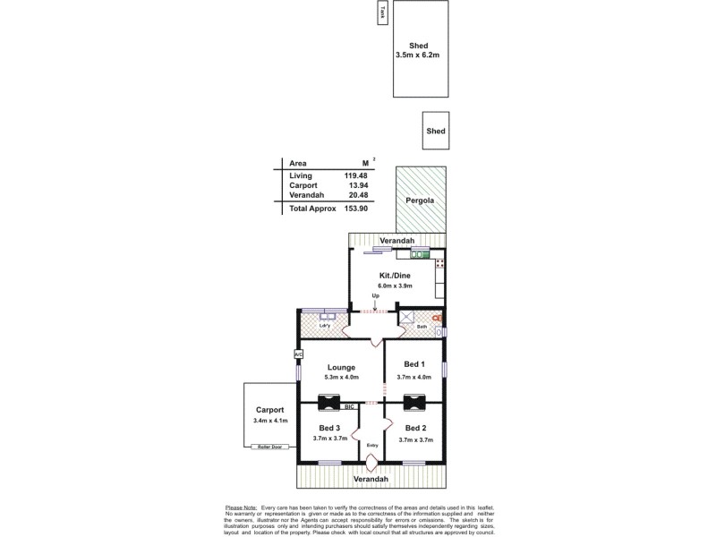11 Lee Tce, Rosewater SA 5013 Floorplan