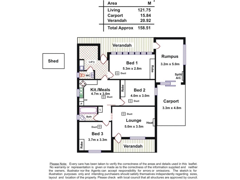 9 Sherlock Rd, Kingston Park SA 5049 Floorplan