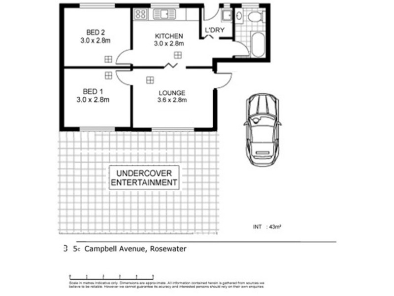 3/5c Campbell Avenue, Rosewater SA 5013 Floorplan