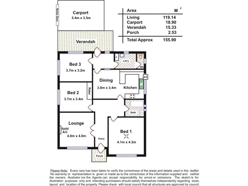 6 Torrens Crescent, Pennington SA 5013 Floorplan