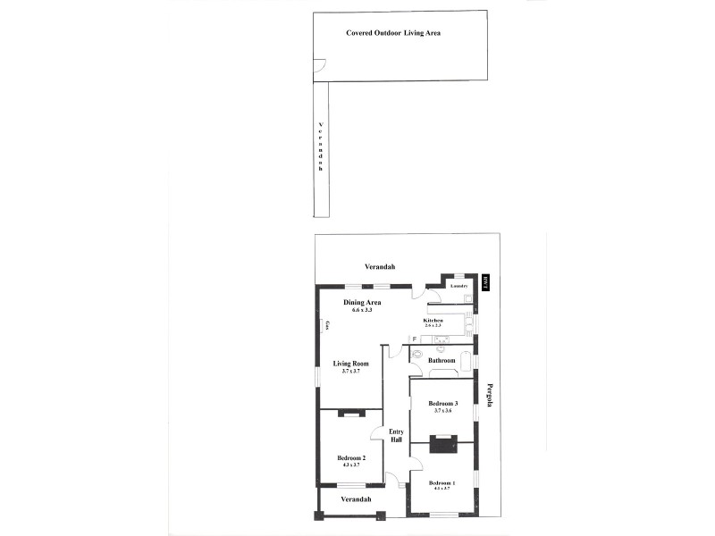 3 Rose Street, Ottoway SA 5013 Floorplan
