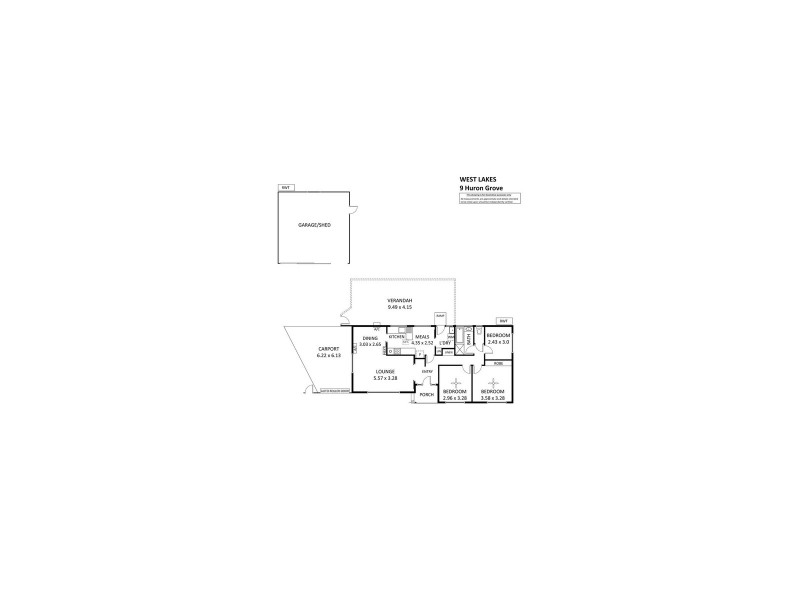 9 Huron Grove, West Lakes SA 5021 Floorplan