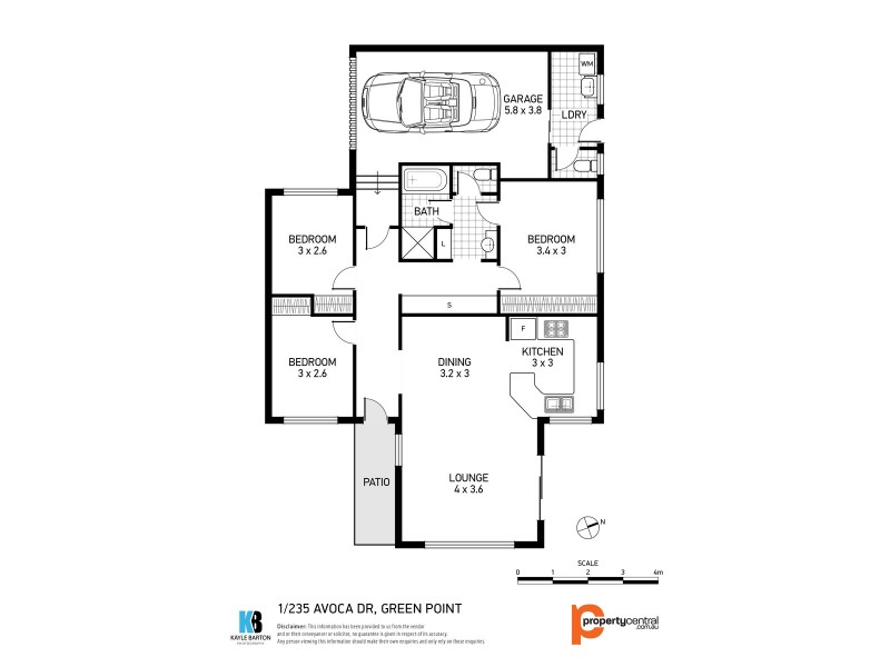 1/235 Avoca Drive, Green Point NSW 2251 Floorplan