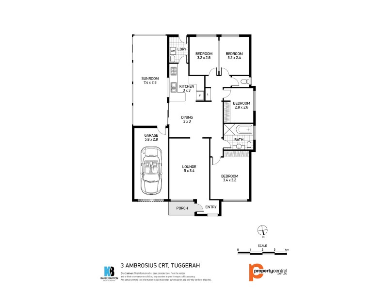 3 Ambrosius Court, Tuggerah NSW 2259 Floorplan