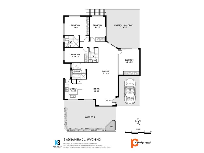 5 Adnamira Close, Wyoming NSW 2250 Floorplan