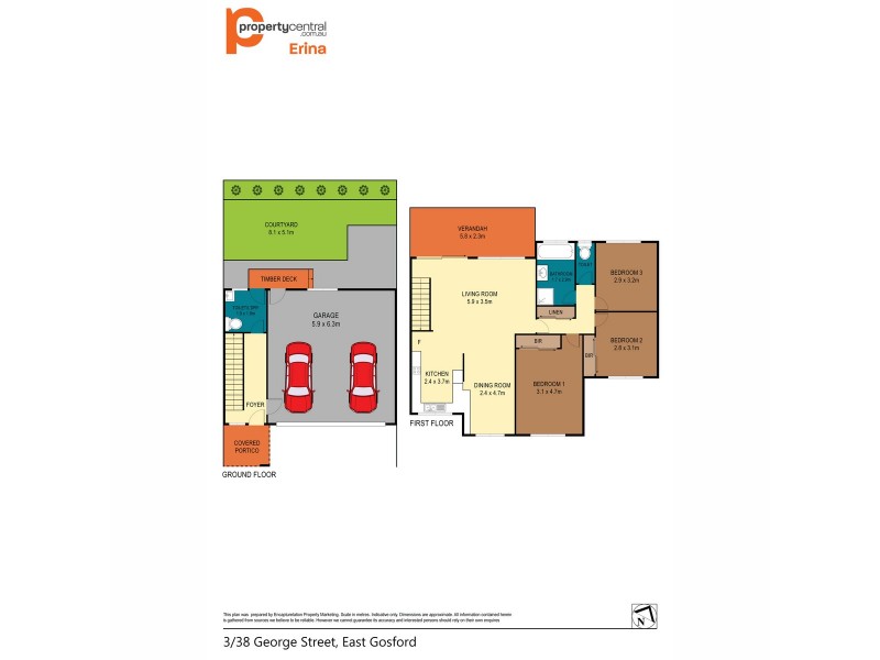 3/38A George Street, East Gosford NSW 2250 Floorplan