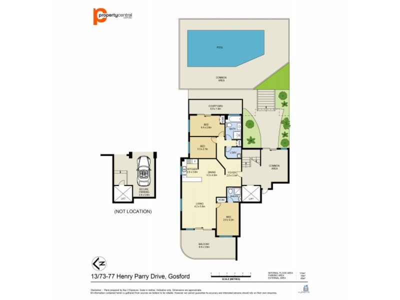 13/73 – 77 Henry Parry Drive, Gosford NSW 2250 Floorplan