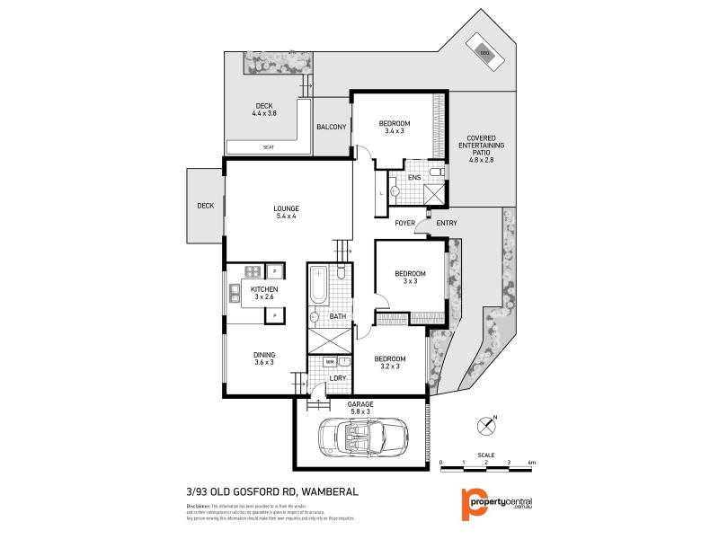 3/93 Old Gosford Road, Wamberal NSW 2260 Floorplan
