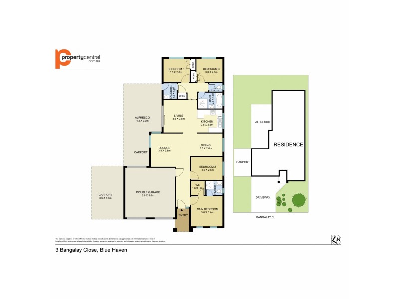 3 Bangalay Close, Blue Haven NSW 2262 Floorplan