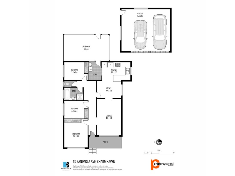 13 Kanimbla Avenue, Charmhaven NSW 2263 Floorplan